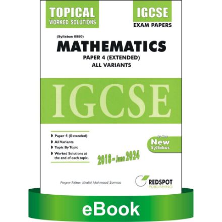 Picture of IGCSE Mathematics 0580, P4 (Topical). All Variants