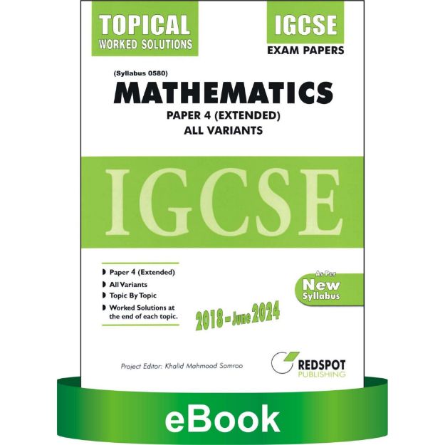 Picture of IGCSE Mathematics 0580, P4 (Topical). All Variants