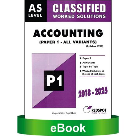 Picture of AS Level Classified Accounting (9706) Paper 1, MCQ  (All Variants)