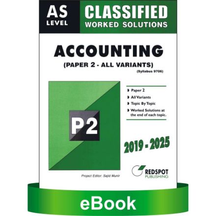 Picture of AS Level Classified Accounting (9706) Paper 2  (All Variants)