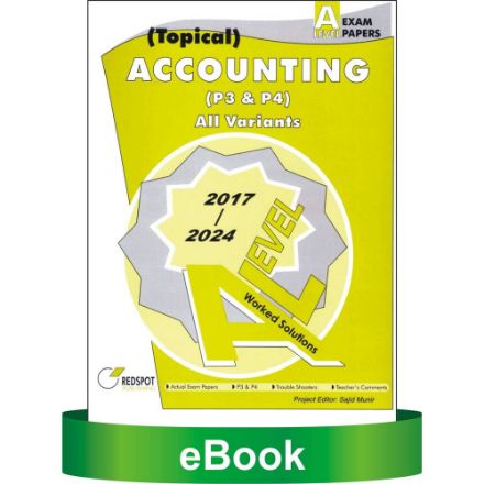 Picture of A Level Accounting (9706) Paper 3 & Paper 4 (Topical)